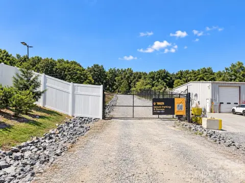 Fenced Truck Parking Lot