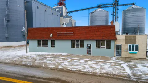 Historic Bank Building in Roscoe