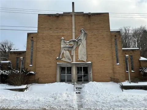 Church Property with Stained Glass