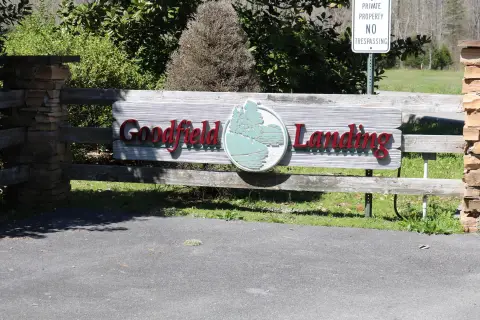 Land with River and Mountain Views