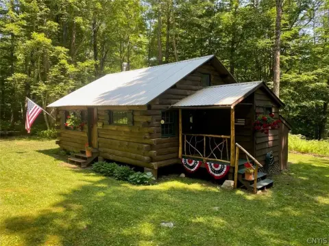 Waterfront Land with Log Cabin