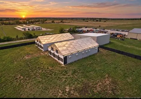 Industrial Warehouse with Greenhouses