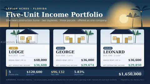 Turnkey Five-Unit Residential Portfolio