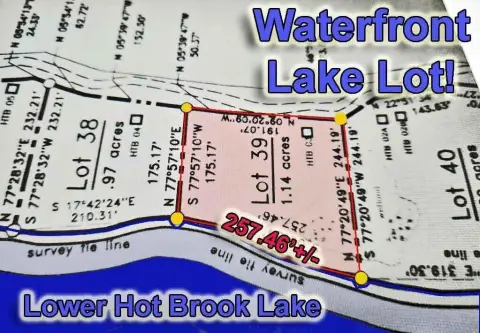 Surveyed Waterfront Lake Land