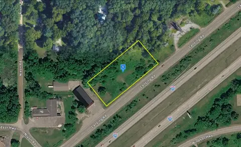 Flat Partially Wooded Commercial Lot