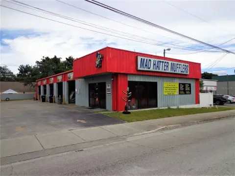 Fenced Five-Bay Auto Shop