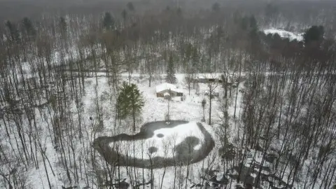 Land Parcel with Pond and Structure