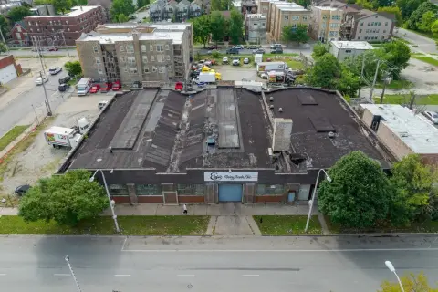 Interconnected Brick Warehouse Buildings