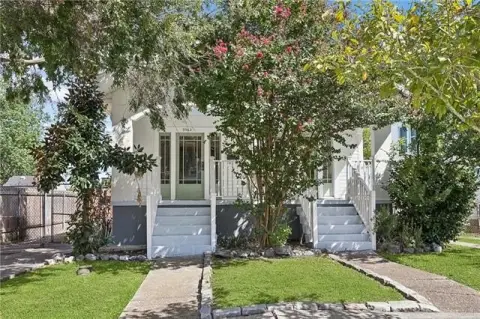 Raised Duplex with Separate Garages