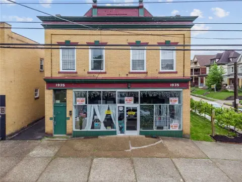 Mixed-Use Brick Building