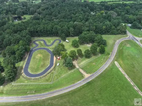 Fenced Recreation Land with Asphalt Track