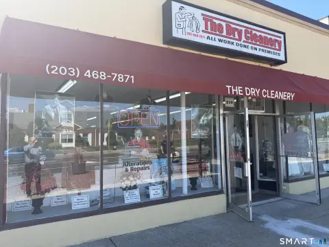 Storefront with Dry-Cleaning Equipment
