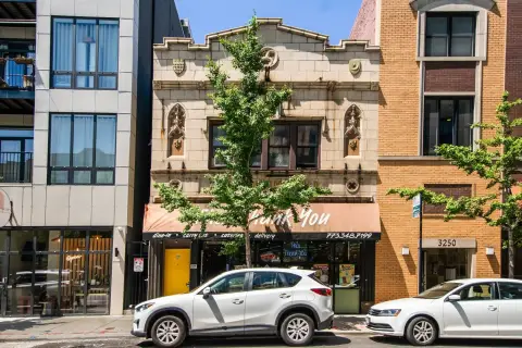 Brick Mixed-Use Building with Restaurant