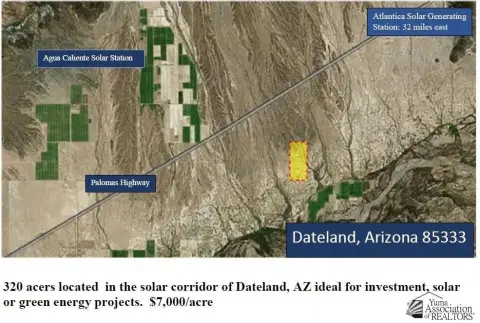 Dateland, AZ Solar Corridor Acreage