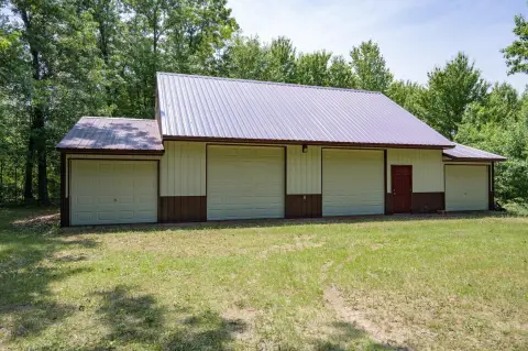 Wooded Acreage with Pole Building