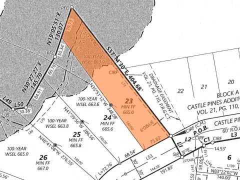 Residential Land in Castle Pines