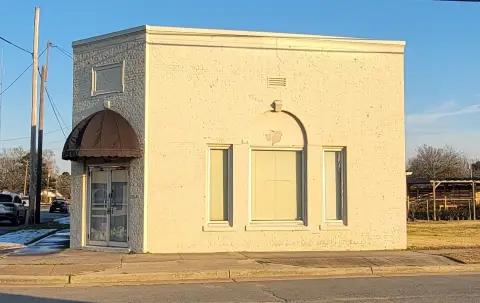 Brick Corner Storefront Building