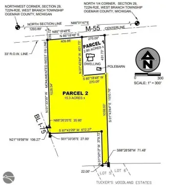 West Branch Acreage with Highway Frontage