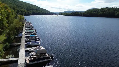 Riverfront Marina with Boat Slips