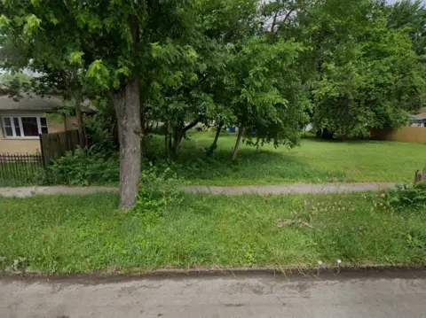 Vacant Lot in Chicago Neighborhood