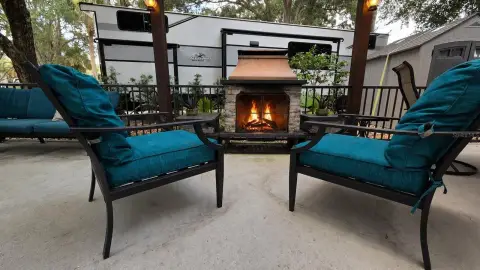 RV Resort Lot with Outdoor Living