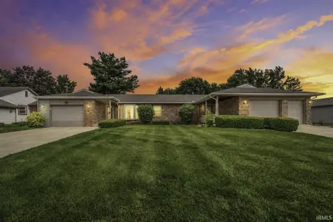Ranch Duplex with Attached Garages