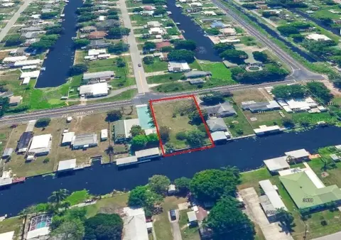 Oversized Canal Front Lot