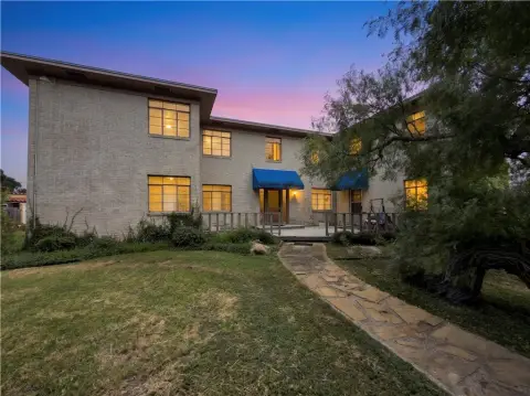 Brick Multifamily Building with Deck