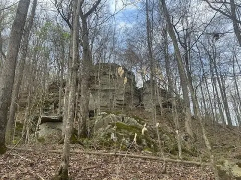 Land with Unique Rock Formations