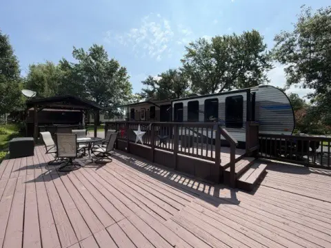 RV Park Lot with Destination Trailer
