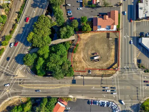 Fenced Commercial Land