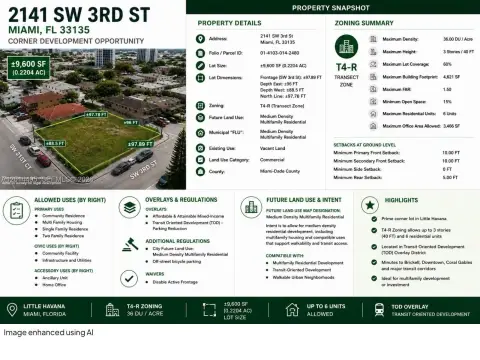 Little Havana Corner Redevelopment Site
