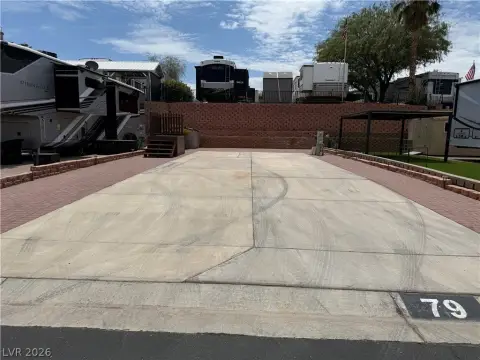 RV Resort Lot with Concrete Pad