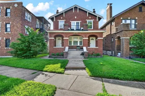 All-Brick Duplex with Fireplace