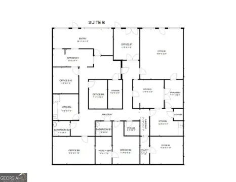 Office Suite with Eight Private Offices