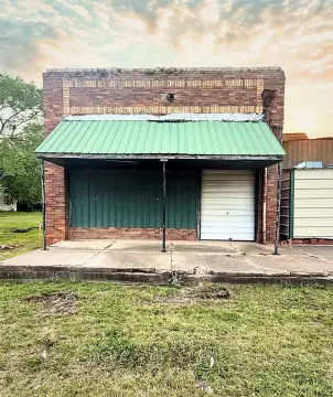 Brick Storefront with Roll-Up Door