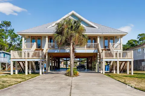 Raised Beach-Style Duplex with Loft