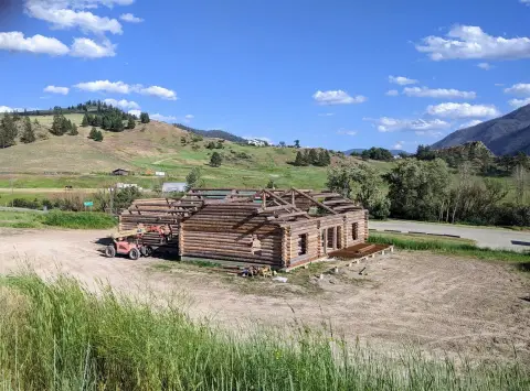 Mixed-Use Log Building