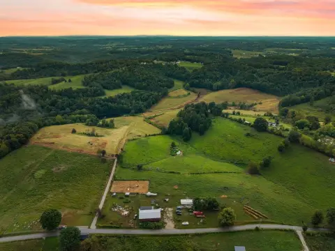 Fenced Farmland with Pond