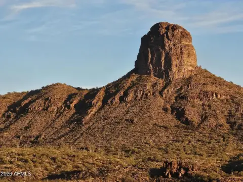 Land with Mountain and Desert Views