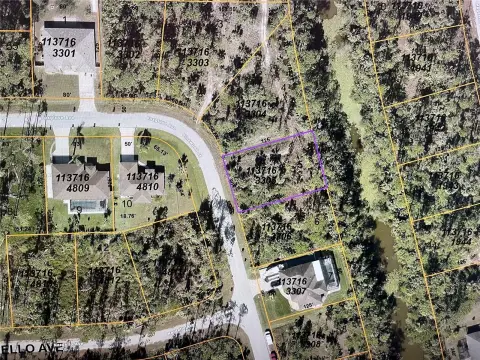 Residential Canal Lot in North Port