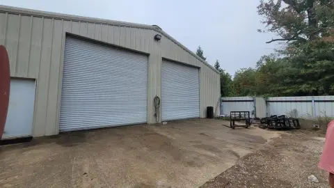 Warehouse with Fenced Yard