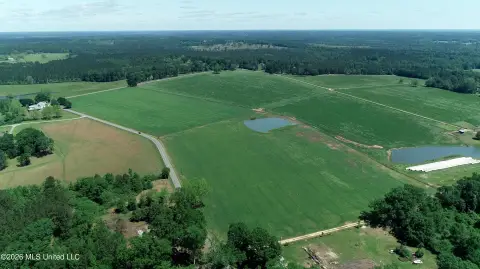 Fenced Cattle and Hay Farm