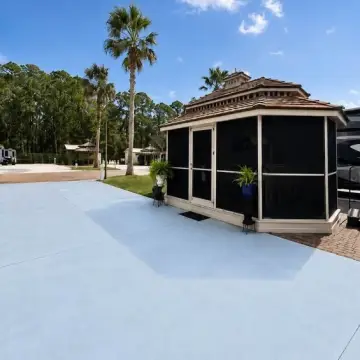 Pull-Through RV Resort Lot
