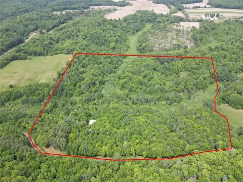 Wooded Recreation Land with Pole Building