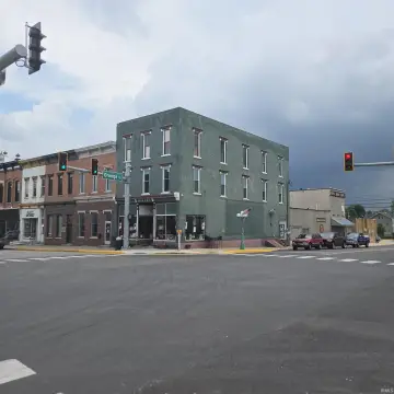 Downtown Mixed-Use Coffee Building