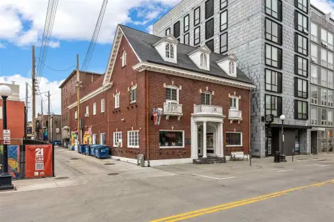 Mixed-Use Building with Two Bars