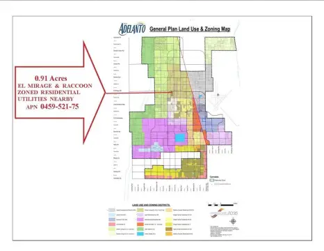 Residential Land in Adelanto, CA