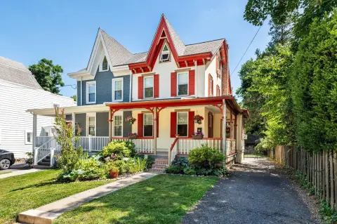 Victorian Twin with Fenced Yard