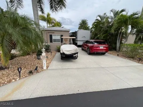 Concrete Lot with Tiki Hut